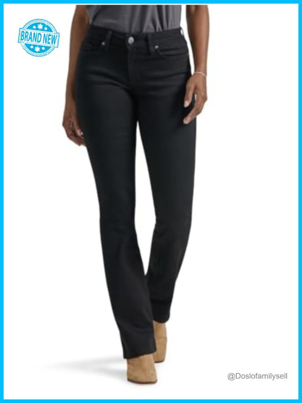 Lee Women's Mid Rise Bootcut Jeans Regular Fit Denim